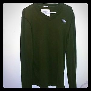 Abercrombie&Fitch Long Sleeve V-Neck Pullover