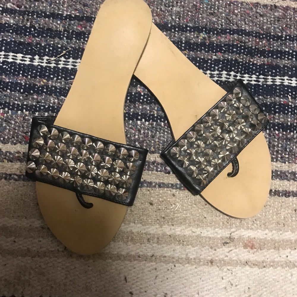 Studded flip flops