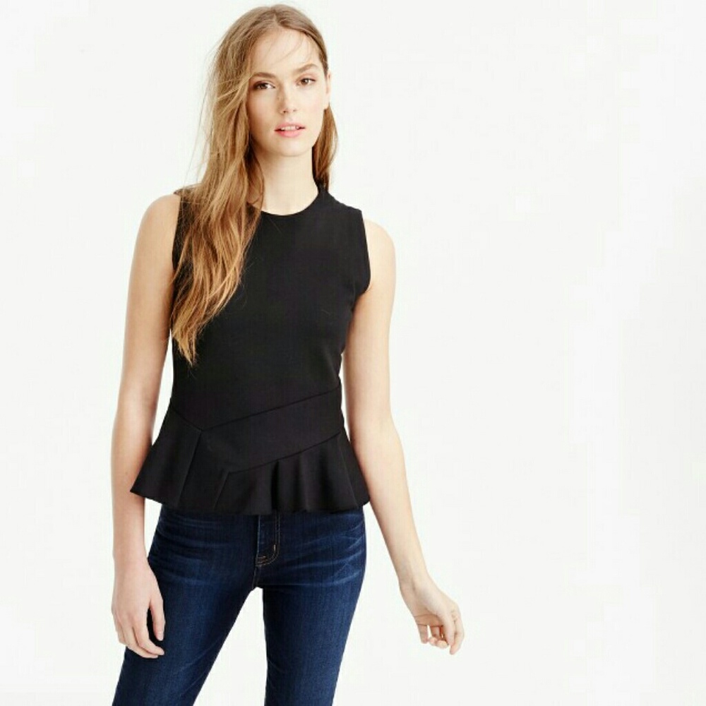 Jcrew structure flutter hem top