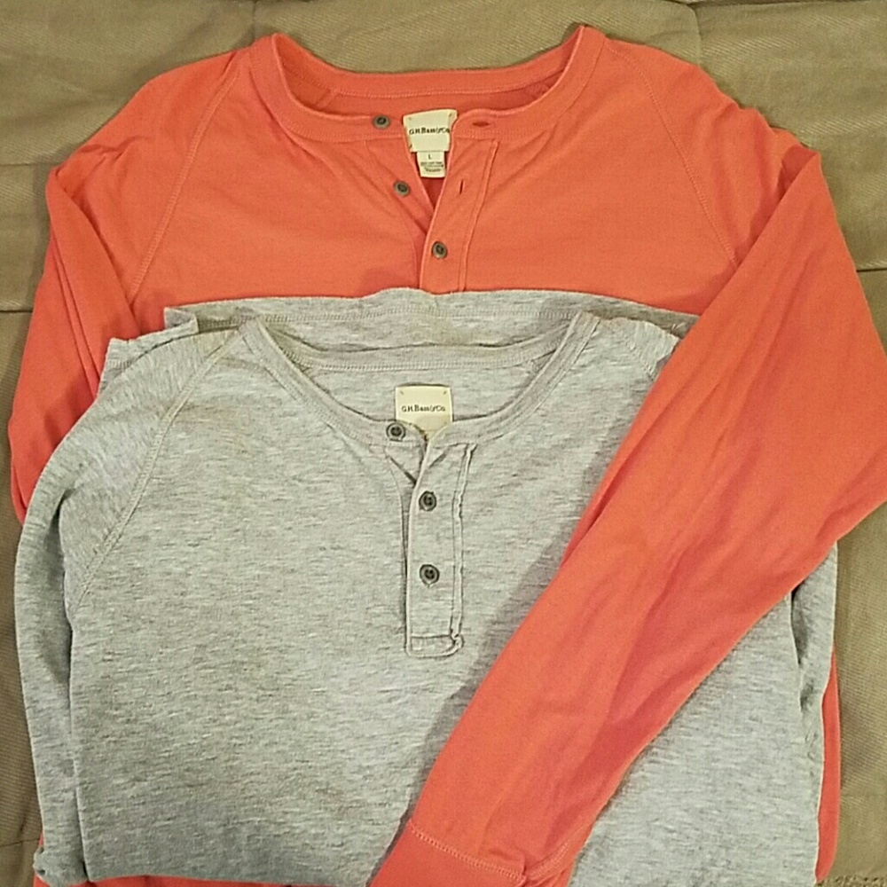 Pair of G. H. Bass Henley's