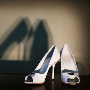 Gucci White High Heels