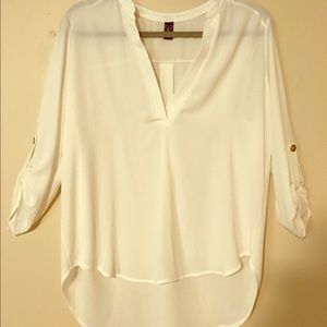 FLASH SALE! Size Medium white sheer blouse