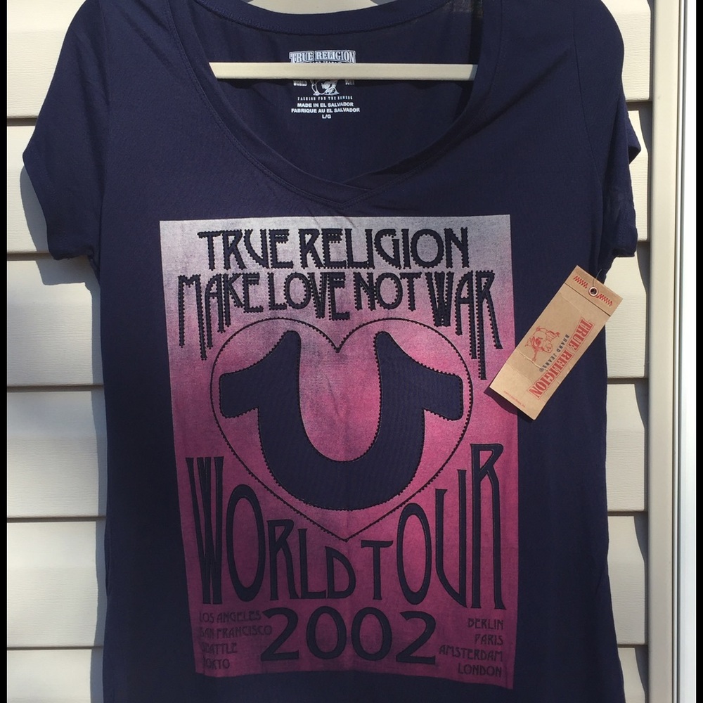Brand new. True religion t shirt. World tour.