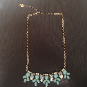 Turquoise/Gold Statement Necklace