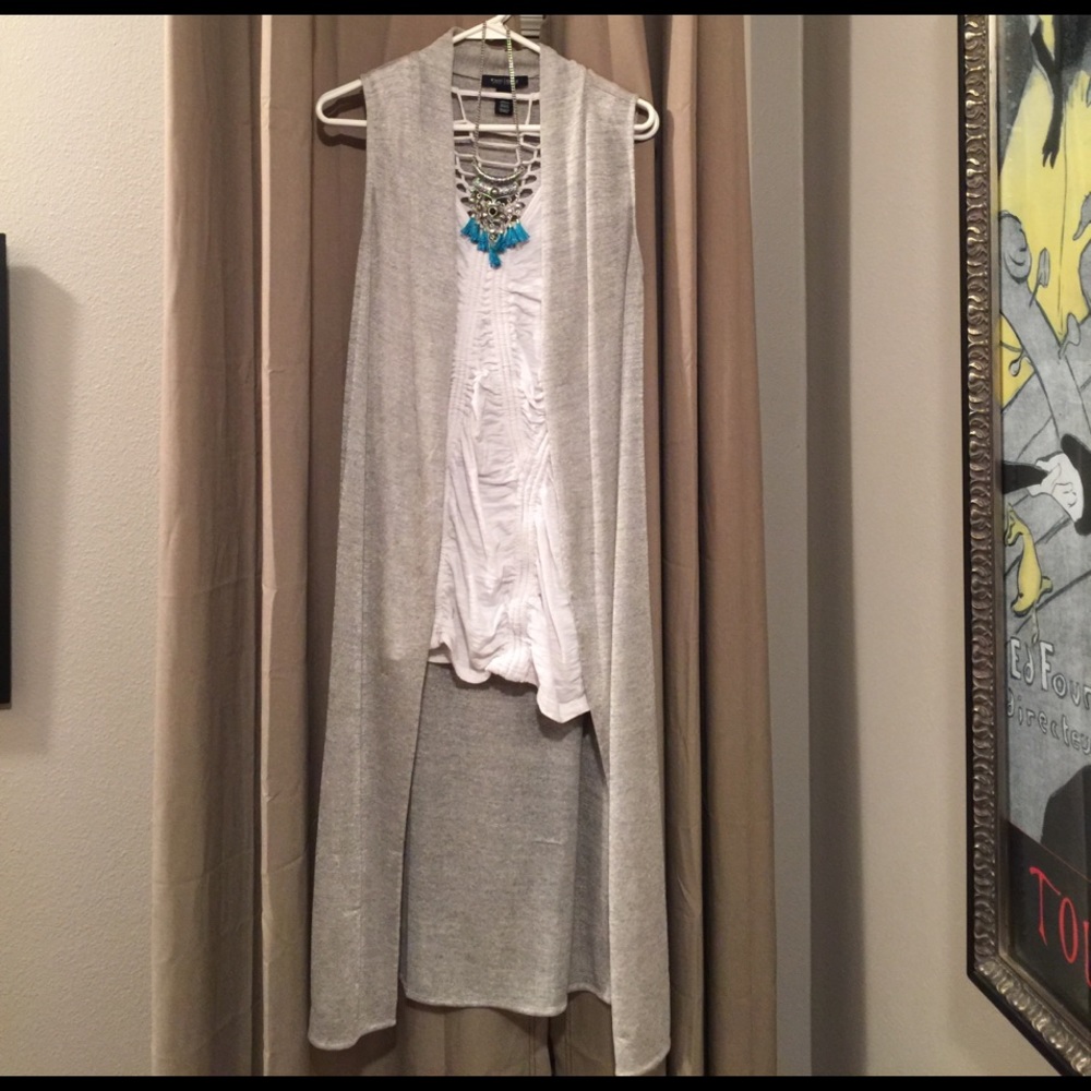 Silver/grey duster