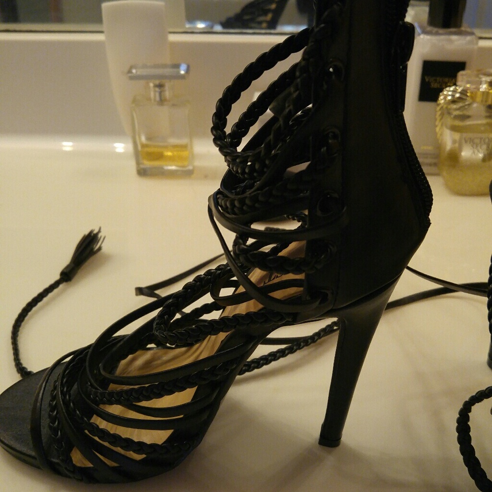 Lace up heels