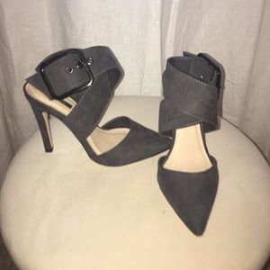 Grey high heels