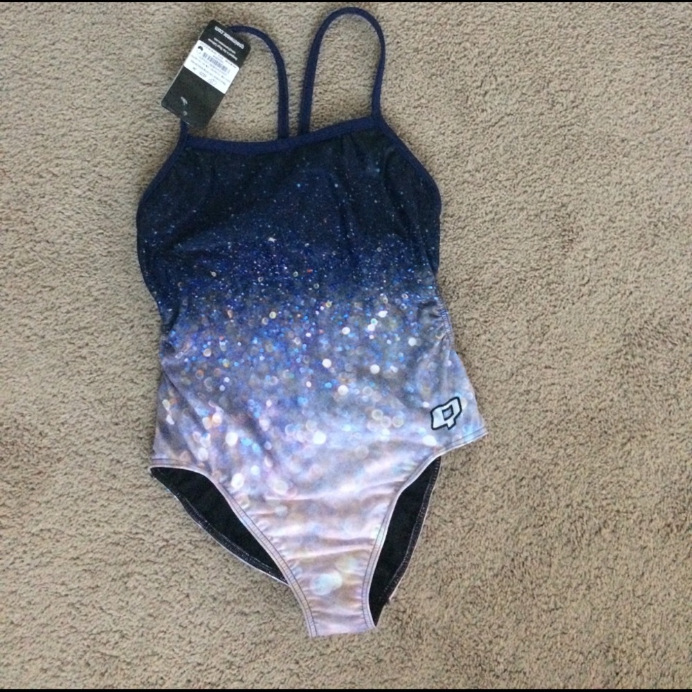 Q Swimwear racing training suit size 34.