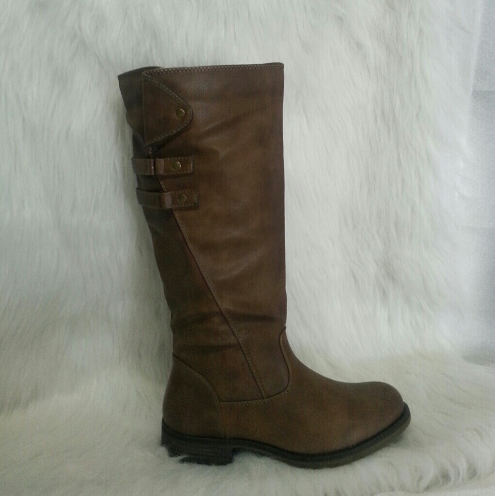 344 Griffith Brown Bikers Boots