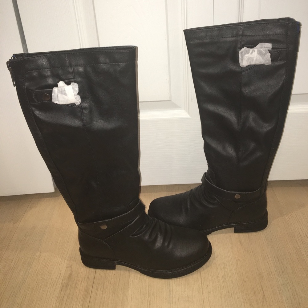 NWT Madden Girl Black Boots size 6.5
