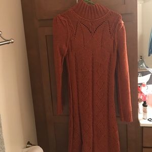 Moda turtleneck sweater dress