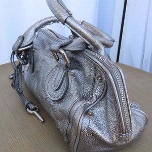 Chloe East West Metallic Paddington Bag