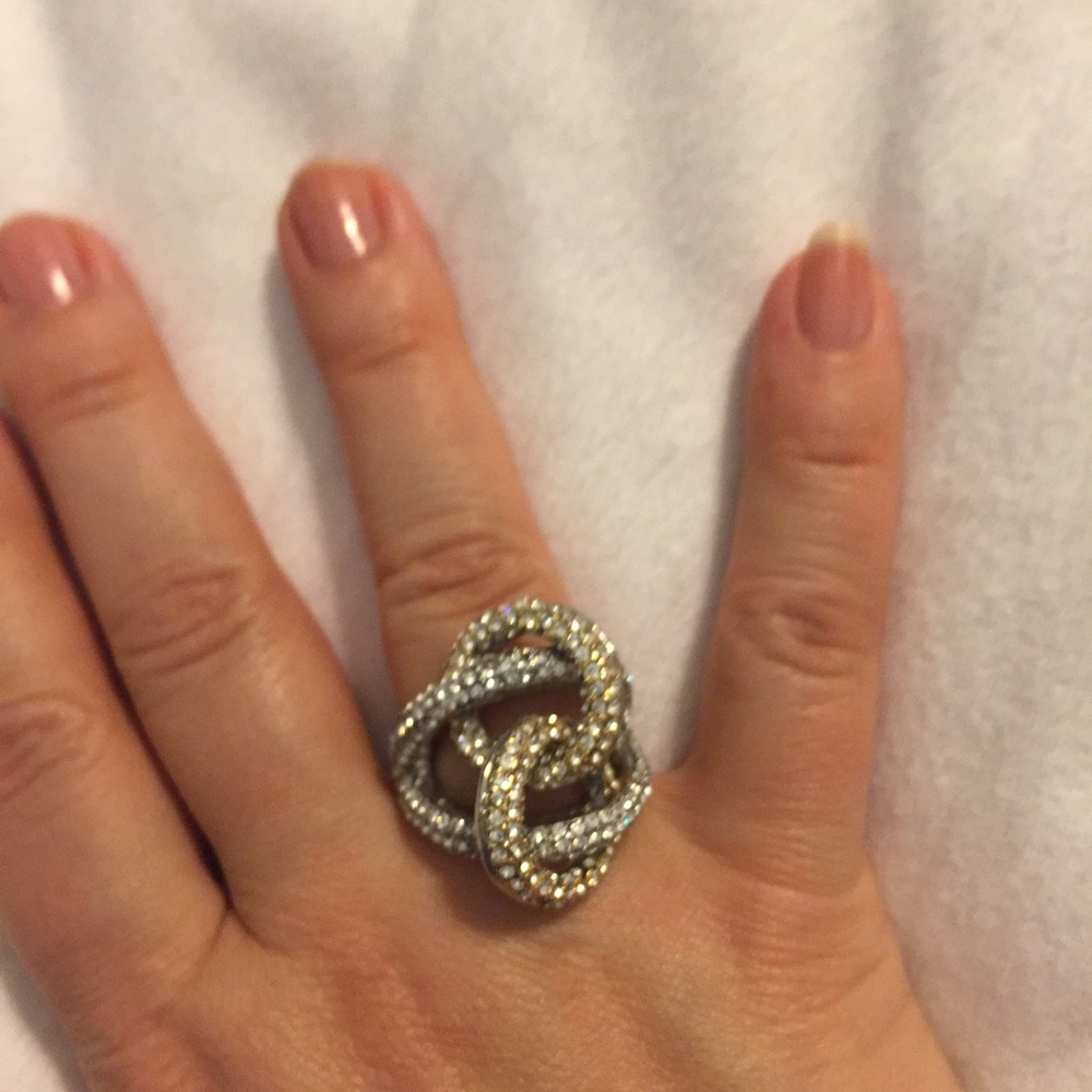 Fun, unique ring with gold and silver (costume)