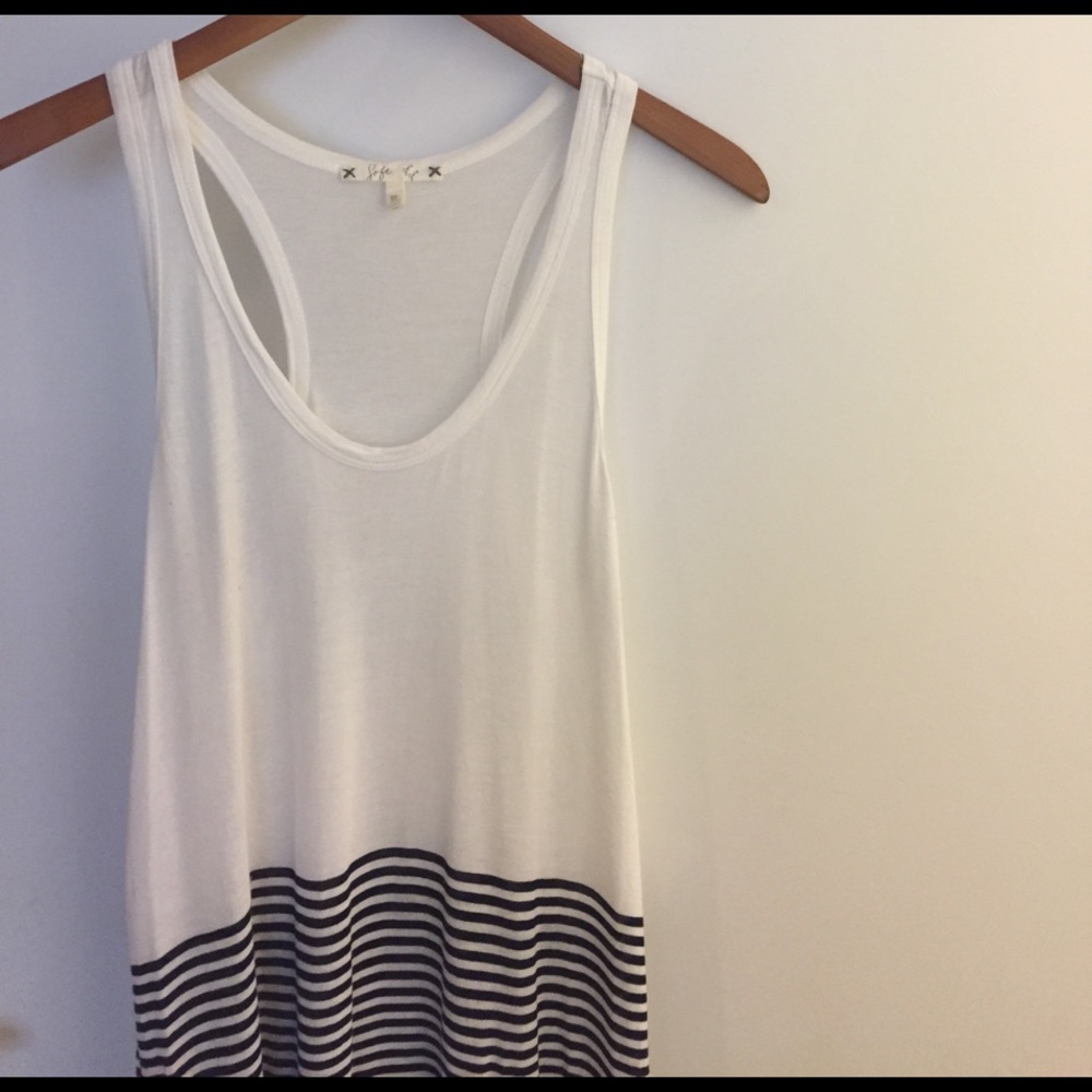 Soft Joie Navy Stripe Tank
