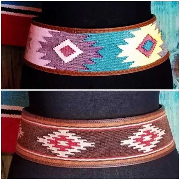 Angel Ranch Western Hip Woven Belt Southwest NWOT - Picture 3 of 8