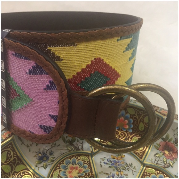 Angel Ranch Western Hip Woven Belt Southwest NWOT - Picture 5 of 8