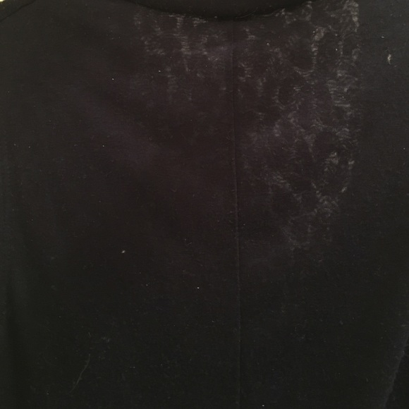 THEORY Navy Tunic Dress with Subtle Leopard Print - Picture 5 of 5