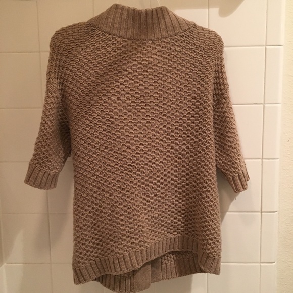 VINCE Beige Chunky Cardigan Sweater - Picture 2 of 4