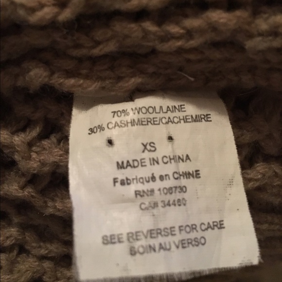 VINCE Beige Chunky Cardigan Sweater - Picture 3 of 4