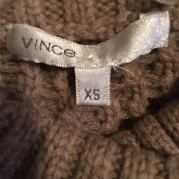 VINCE Beige Chunky Cardigan Sweater - Picture 4 of 4