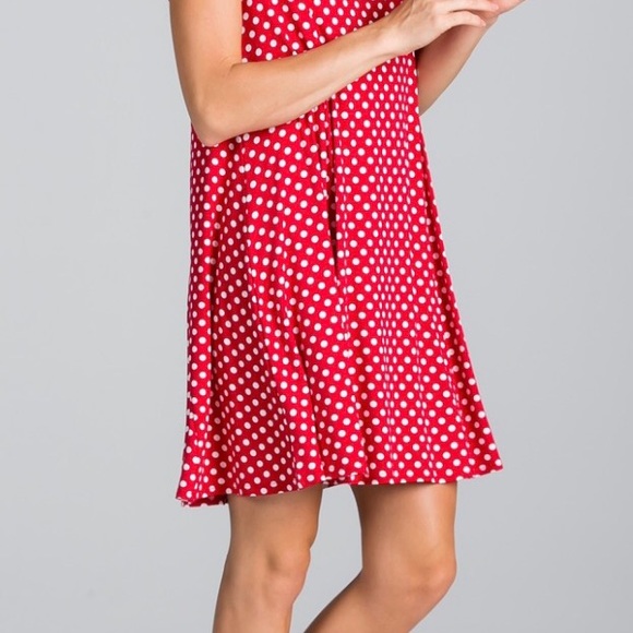 Polka Dot Swing Dress - Picture 4 of 6