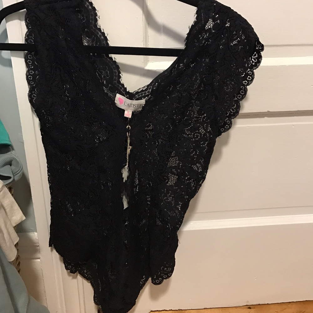 NWT small lace bodysuit