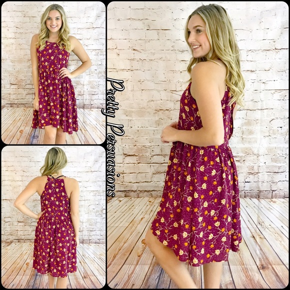 NWT Floral Print Baby Doll Dress - Picture 2 of 5