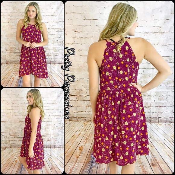 NWT Floral Print Baby Doll Dress - Picture 3 of 5