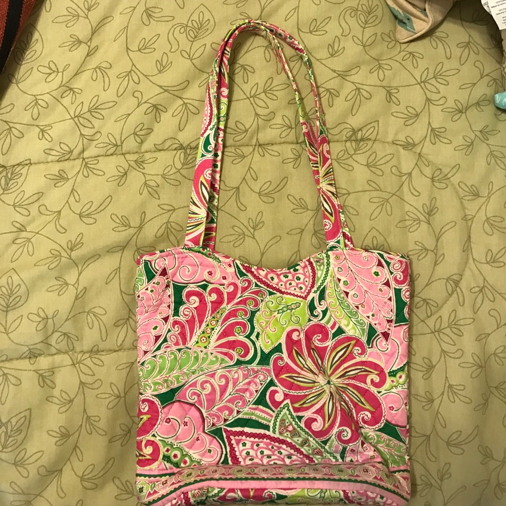 Vera Bradley Tote in Pinwheel Pink