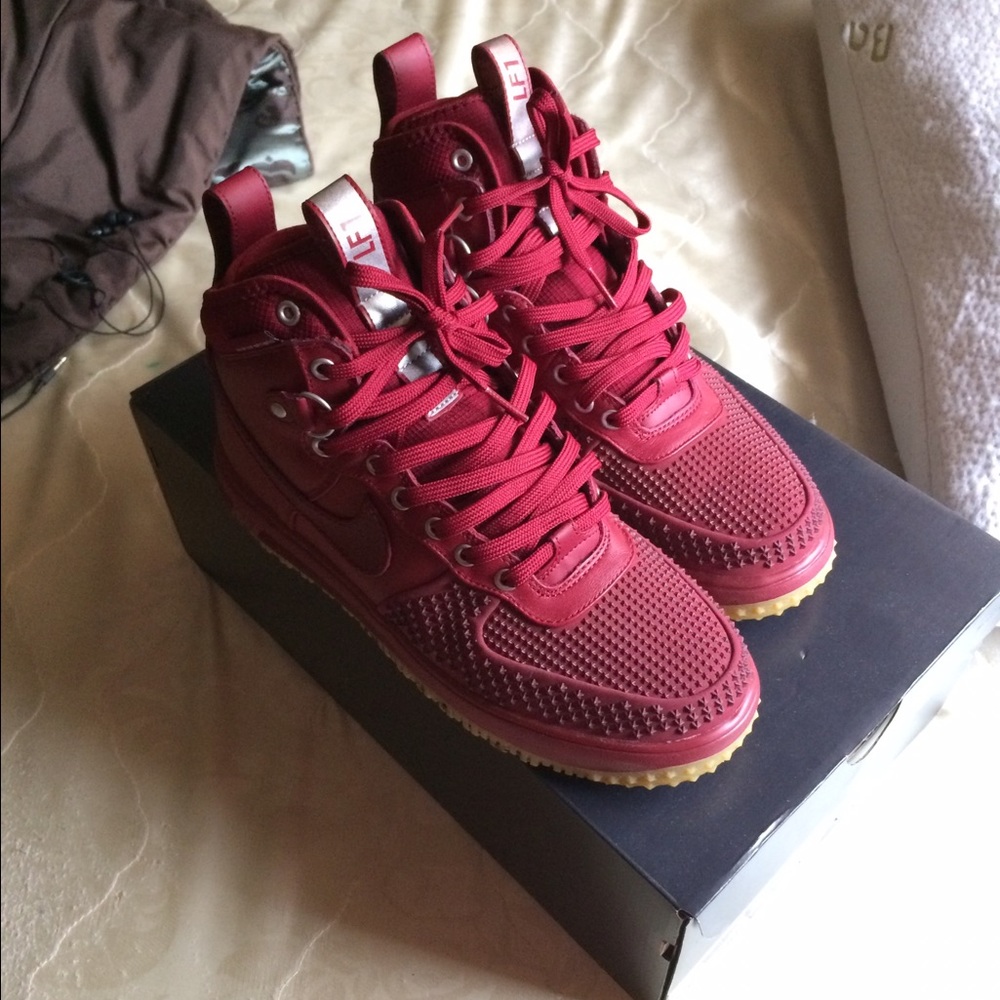 Lunar Air Force 1s DuckBoot Size 9