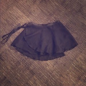 M Stevens Black Ballet Wrap Skirt