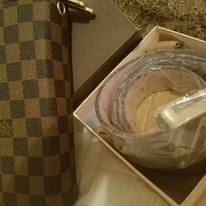 louie V wallet and belt