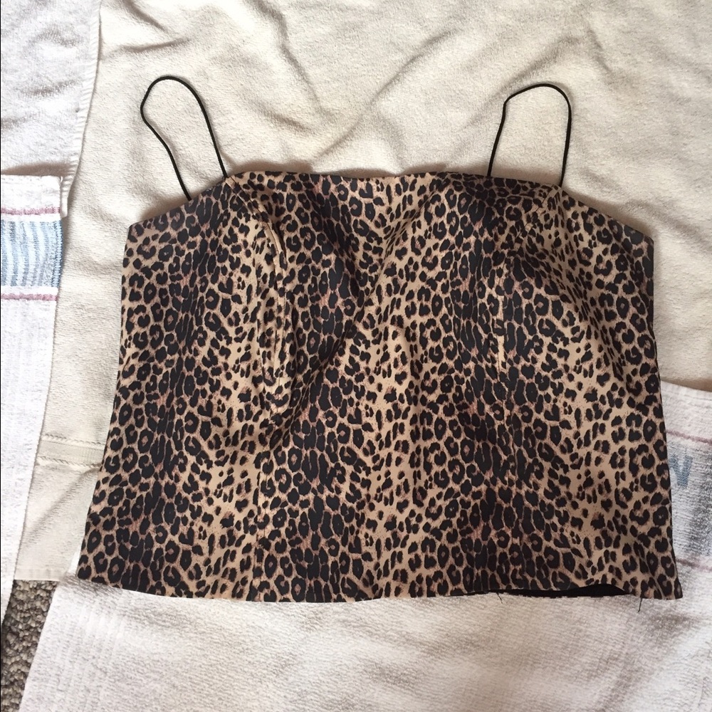 Leopard print corset