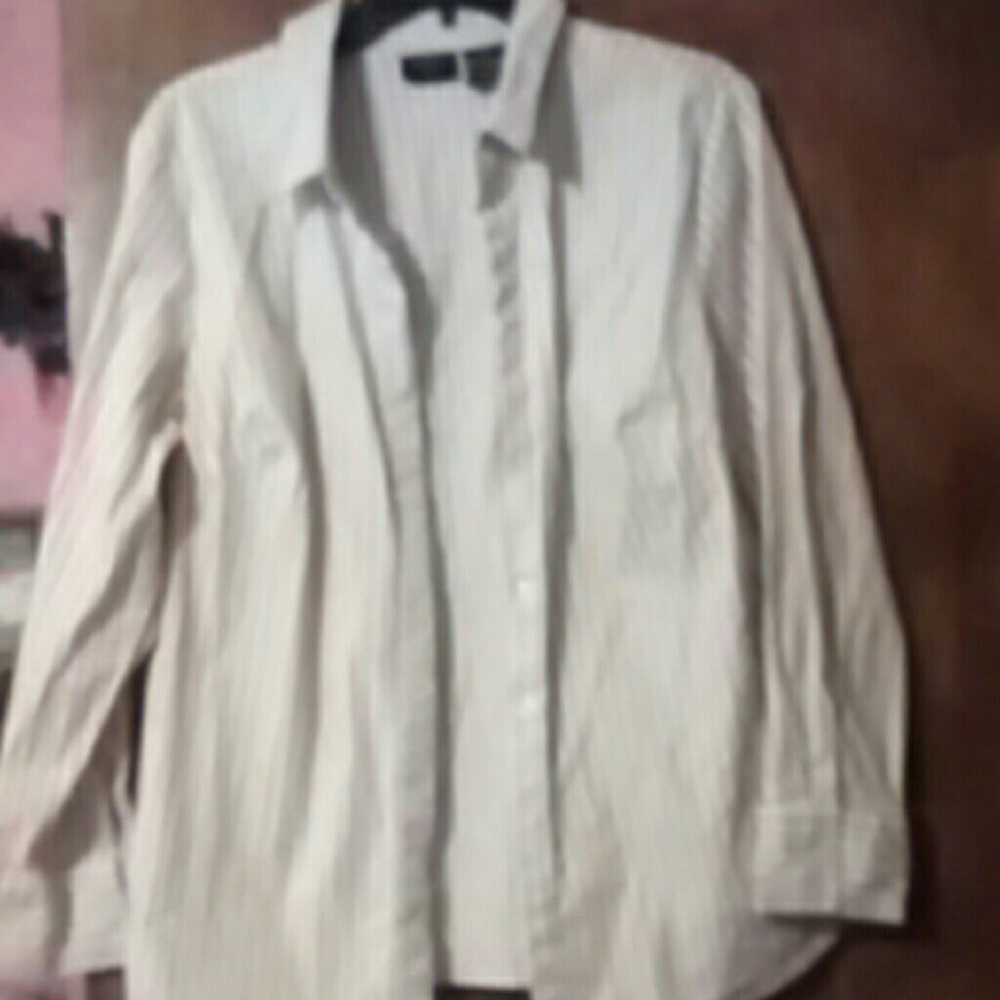 Long sleeved pin striped blouse