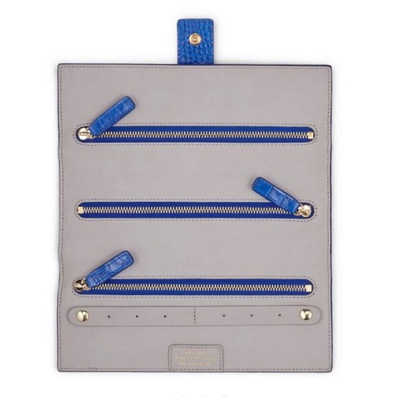 HP[smythson] NWOT Mara small jewelry roll - Picture 3 of 6