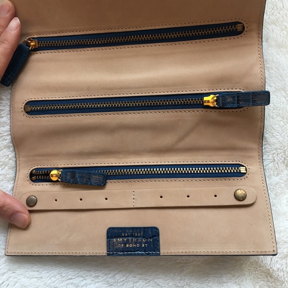 HP[smythson] NWOT Mara small jewelry roll - Picture 5 of 6