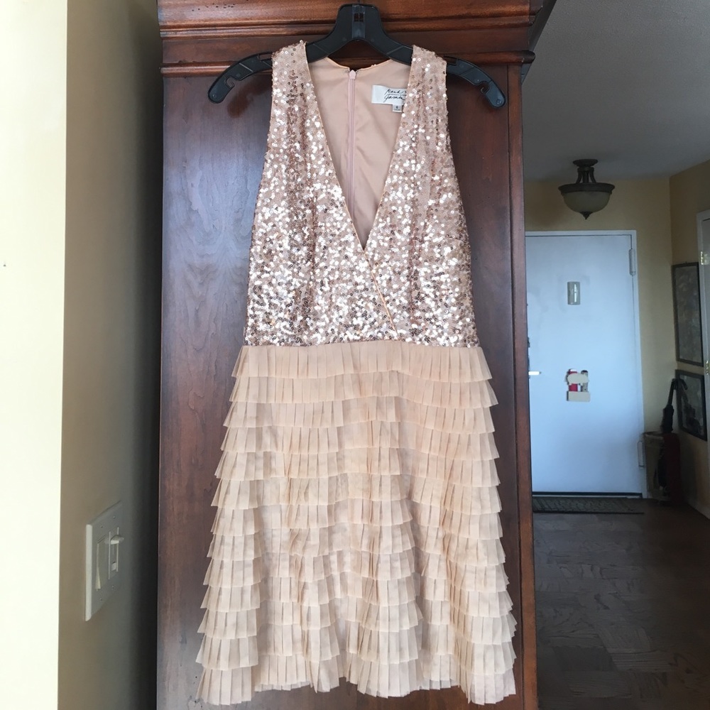 MARK & JAMES BY BADGLEY MISCHKA blush dress