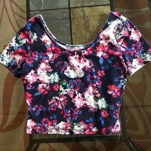 Floral crop top