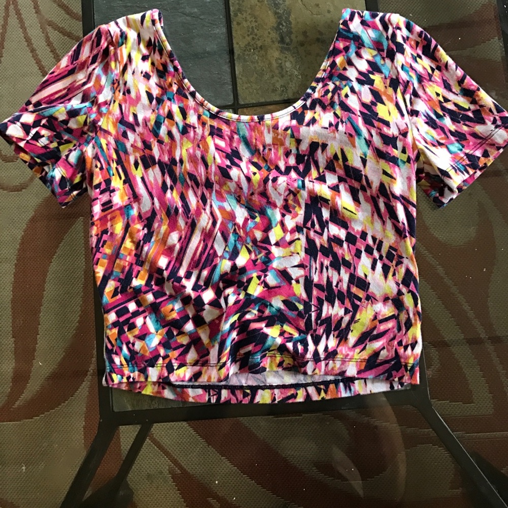 Geometric crop top