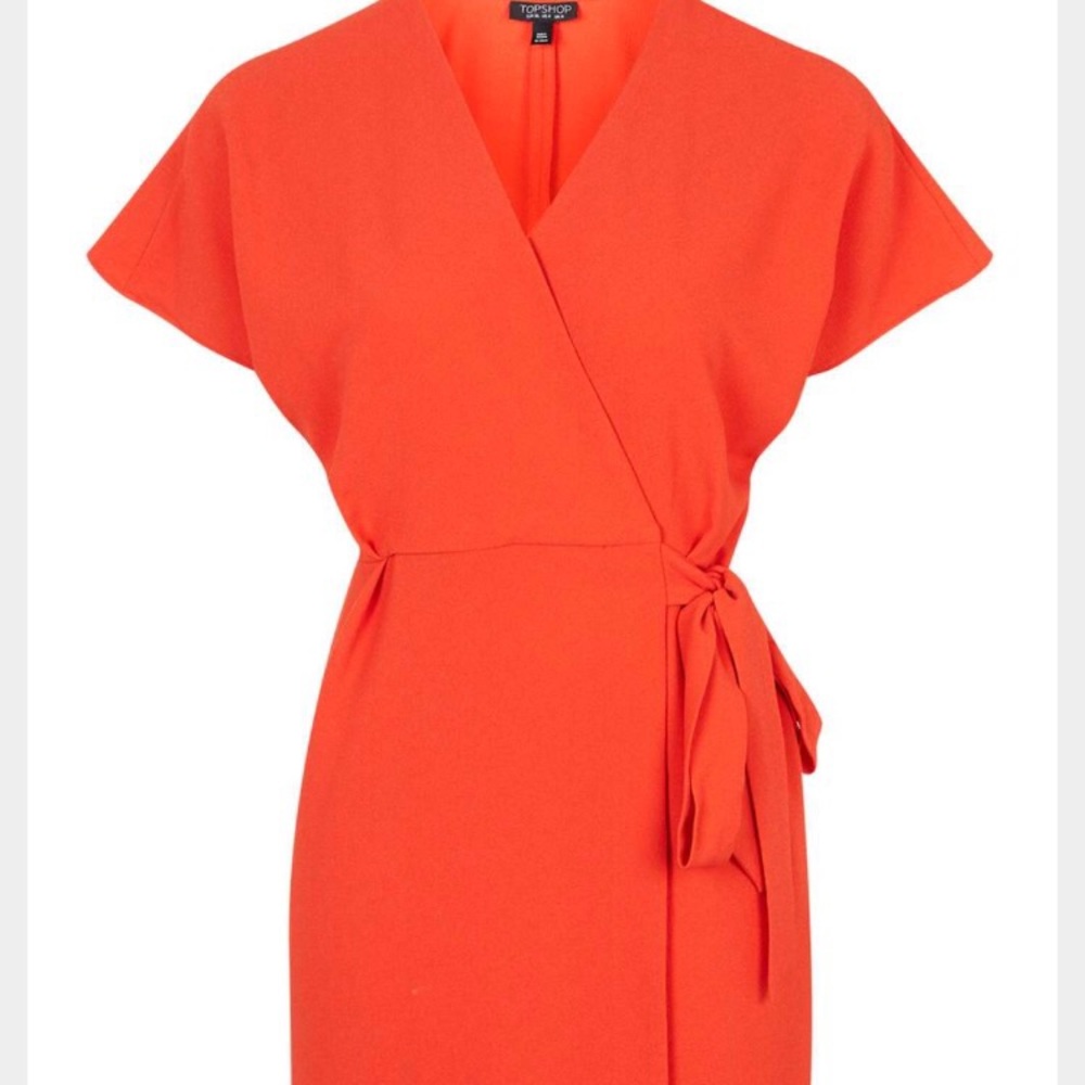 Top Shop Dolman Wrap Dress in Red!
