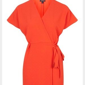Top Shop Dolman Wrap Dress in Red!