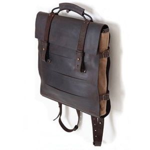 Jo Handbags Schoolboy Backpack in Espresso