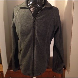 Dark Grey soft fleece Columbia Jacket.