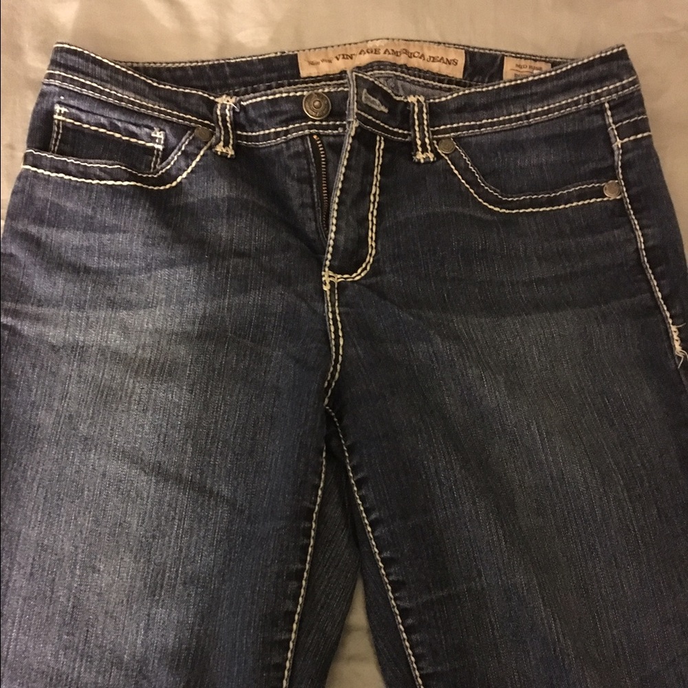 Women's size 10 boot cut jeans.