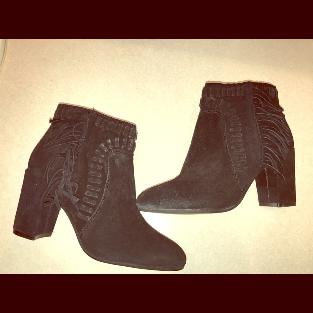 Black Suede Booties