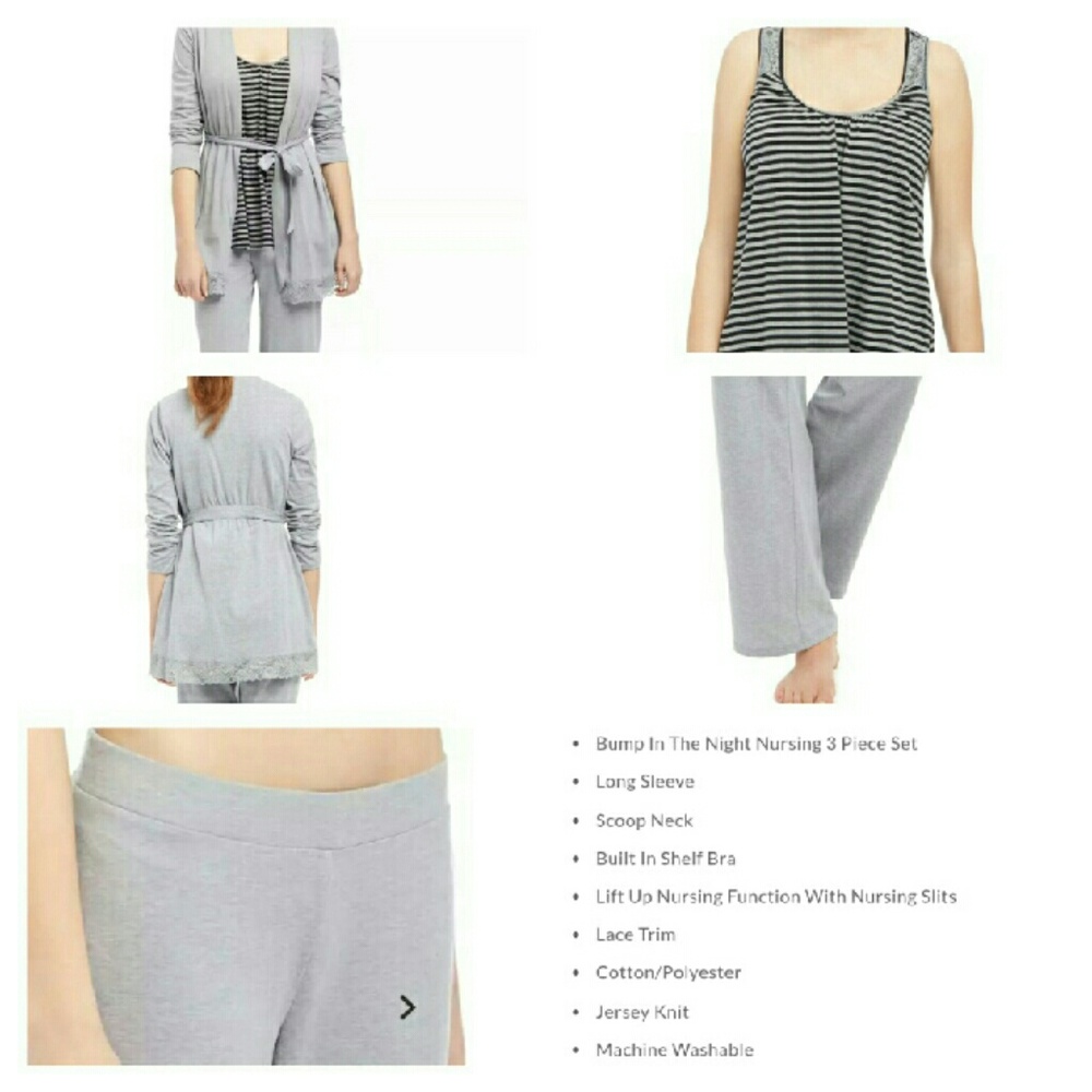 $Price drop$$ NWT 3 piece pajamas/ nursing top