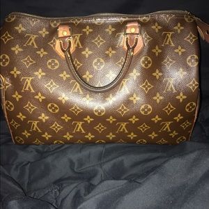 Authentic Louis Vuitton Monogram Speedy 35