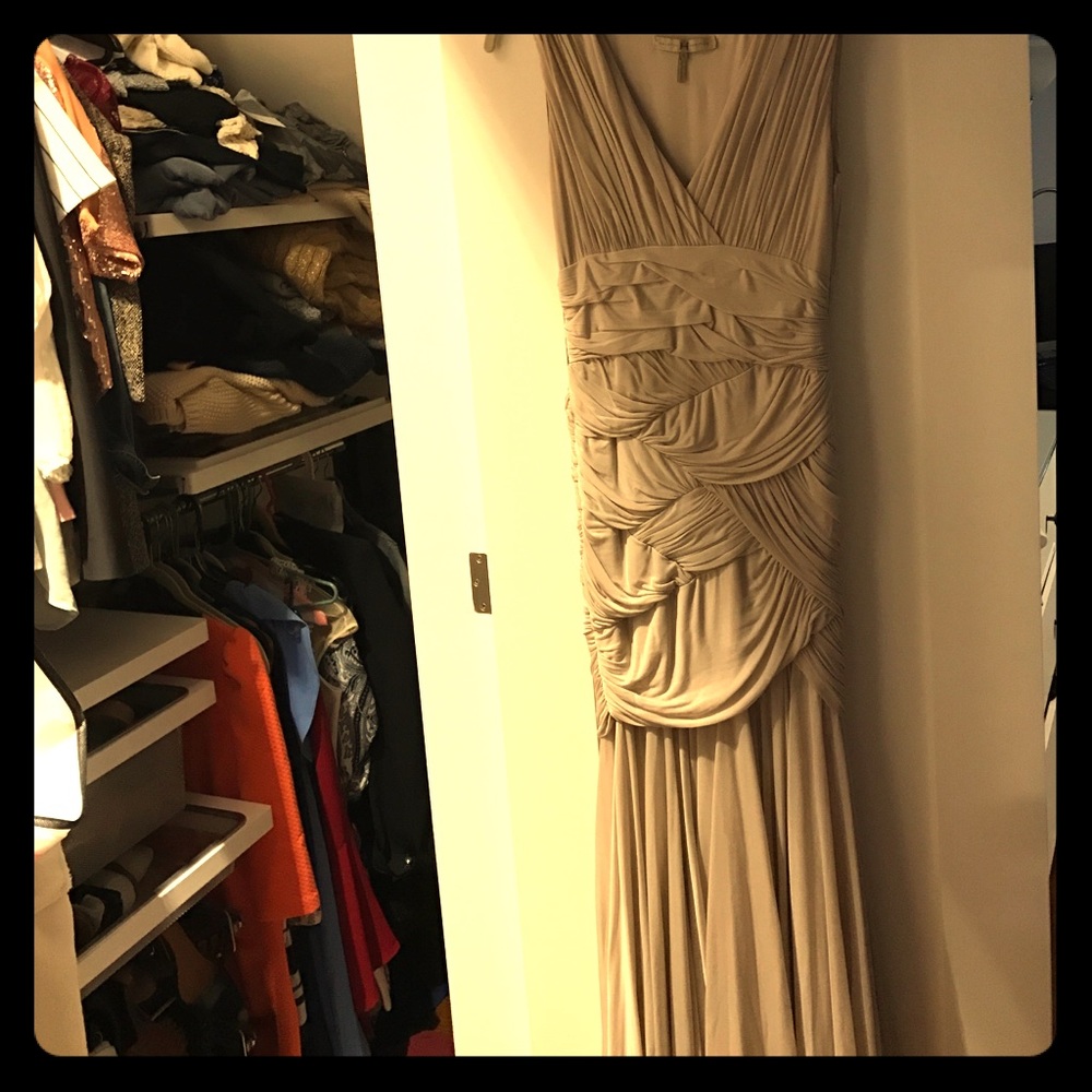 Halston heritage long bodycon gown.