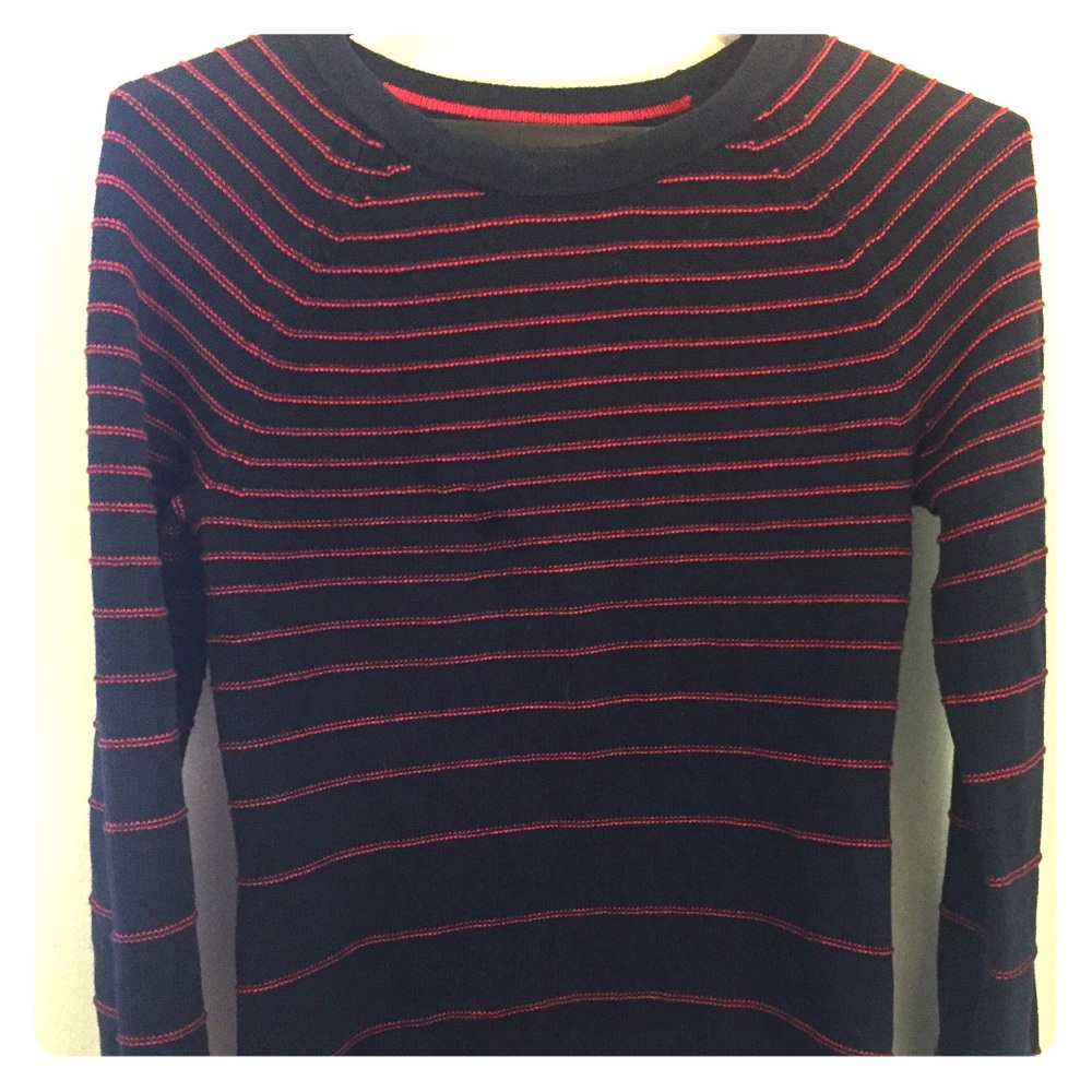 Tommy Hilfiger Striped Navy Sweater!