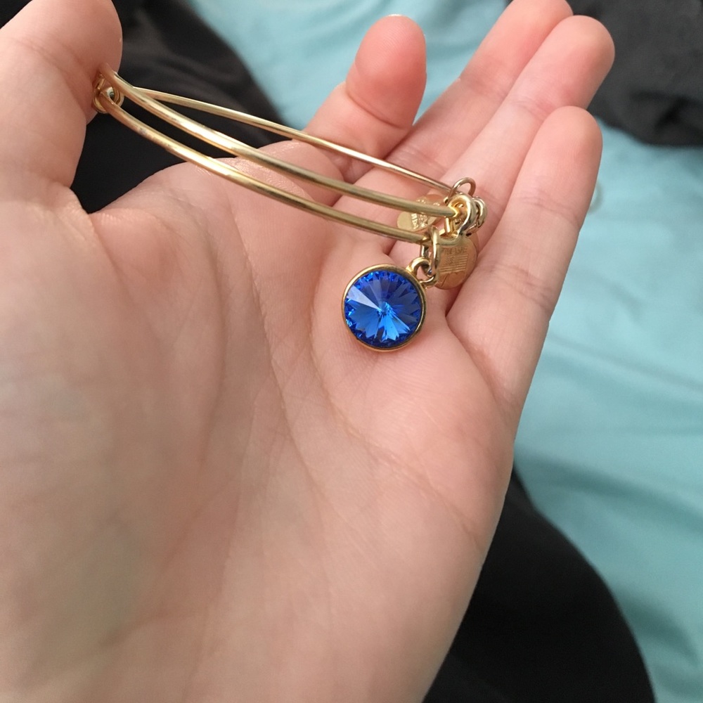 Sapphire dangle Alex and Ani